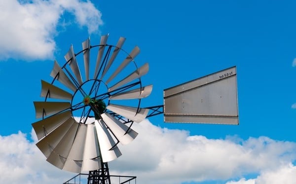 Molinos de viento para extracción de agua.